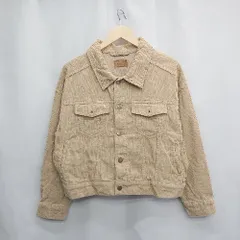 ◇ ⊇ earth music&ecology コーデュロイ 長袖 ジャケット サイズF ベージュ系 レディース E  【1504210001912】