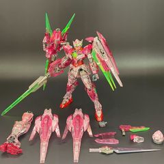 ガンプラ【中古品/ジャンク】 RG 1/144 ガンダムベース限定 ダブルオークアンタフルセイバー[トランザムクリア] バンダイ プレバン 581
