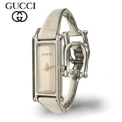 稼動品 Gucci 1500L バングルウォッチ スクエア 腕時計 レディース