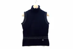 GIVENCHY ジバンシィ  タートルネック ノースリーブニット  L ブラック 218631】GIVENCHY ジバンシィ タートルネック ノースリーブ