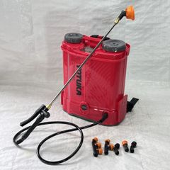 【展示品】 電動噴霧器 背負い式 12L バッテリー式 ノズル6種付 かき混ぜ機能付き レッド YS-EFULB12L 【741】