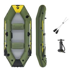 Tobin Sports 3인용 보트 세트 [캐년 프로] 풍선 뗏목/패들/공기 넣기/펌프 포함/삼인승/코스트코