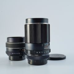 PENTAX ペンタックス SMC Takumar 55mm F/1.8 & Pentax Super Takumar 135mm F/3.5 (M42用) 単焦点レンズ