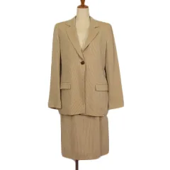 ミラ ショーン mila schon　スカートスーツ　セットアップスーツ　グレー MILA SCHON MILANO（ミラ ショーン ミラノ）ウールフランネル