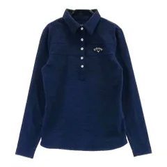 サイズ：S CALLAWAY キャロウェイ  長袖ポロシャツ  ネイビー系 [240101318232]# ゴルフウェア レディース ストスト