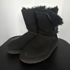 UGG アグ オーストラリア BAILEY BUTTON ベイリーボタン ショート ムートンブーツ 5803 ダブルボタン 黒 ブラック