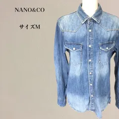 ナノアンドコー nano&co ダメージ加工 デニムジャケット Gジャン M