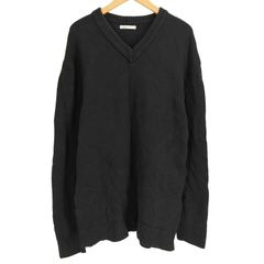 ザラ ZARA Vネック 無地 長袖ニット メンズ import：XL 