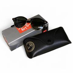 Ray-Ban (レイバン) ⑤ RB4246 CLUBROUND CLASSIC ユニセックス ブラック 51□19-145