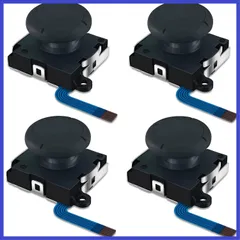 joy-con 修理 Switch用 修理ツール switch 右／左 センサーアナログジョイスティックSwitch用NS For Joy-con対応 スイッチパーツ switch用ジョイコン交換対応 SensaBliss 3Dアナログレバー 4個セット