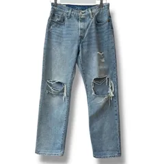 LEVI'S リーバイス ヴィンテージ加工 501 90s デニムパンツ a1959-0021 ダメージ インディゴ アメカジ カジュアル レディース ゴーゴー古着マルイ北千住店No.北鴻草241H