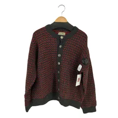 エルエルビーン L.L.Bean 80s MADE IN NORWAY コンチョボタン バーズアイウールニットカーディガン メンズ import：L のサムネイル