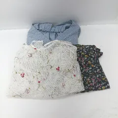 ◇ Θ 《 merlot メルロー まとめ売り3点セット ブラウス シアートップス レディース 》 E  【1501160015204】