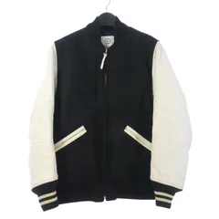 ビズビム VISVIM windstopper スタジャン ジャケット ブルゾン 中綿 アウター レザー切替 M 黒のサムネイル