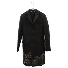 GIVENCHY (ジバンシィ) 16AW モンキー 裾刺繍デザイン ウールチェスターコート ブラック 16F 0216 731のサムネイル