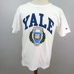 Champion チャンピオン　カレッジTシャツ イェール大学 YALE  T1011  アメリカ製　ホワイト　サイズM