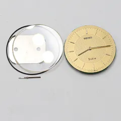 セイコー ドルチェ Cal.5E30A ムーブメントのみ 風防付 QZ ゴールド文字盤 ラウンド メンズ腕時計用 OSW 2000000 NSK