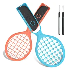 【数量限定】Joy-Con ハンドストラップ付 テニスゲーム ジョイコン 耐久性 コントローラーホルダー 軽量 体感コントロールゲーム テニスラケット型グリップ テニスラケット 対戦プレイ Joy-Con対応】スイッチ2用 2本セット 【Switch