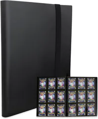 ＭＮ　ＭＯＮＯ　ＺＡＣＫ カードファイル トレカ バインダー 360枚収納 カードケース スリーブ対応( 黒)