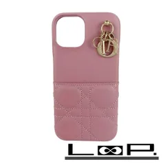 ◆SALE◆　■美品■　 ディオール レディ ディオール カナージュ iPhone 12 pro スマホ ケース レザー ピンク ゴールド 【308925】6