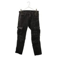 RALPH LAUREN BLACK LABEL (ラルフローレン) ブラックコーティング カーゴポケット スリムストレッチデニムパンツ ブラックのサムネイル