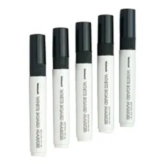 【 新品 未開封 】   ナカバヤシ [ホワイトボードマーカー] ホワイトボードマーカー 黒 5本セット WMK205D 未使用 送料無料