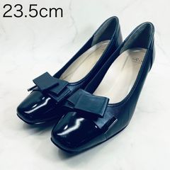 S205銀座かねまつ アクアベル防水ミススレンダー スクエアトゥパンプス