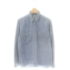 オアスロウ orslow デニムライクシャツ シャンブレーシャツ 長袖 M ブルー /ES ■OSのサムネイル