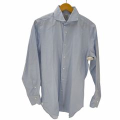 ユーズドフルギ USED古着 人吉シャツ Albini ホリゾンタルカラーシャツ メンズ  40/84
