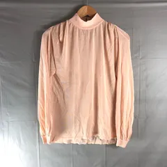 ザラ ZARA カットソー 長袖 ハイネック 無地 リブ ペールオレンジ系 2025090200534