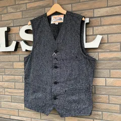 SUGAR CANE Lot441 ワーク ベスト グレー シンチバック w38 SUGAR CANE Lot441 ワーク ベスト グレー シンチバック w38
