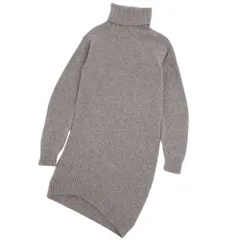 美品 セリーヌ CELINE ワンピース フィービー期 変形 ニット カシミヤ モヘア トップス レディース イタリア製 XS グレー