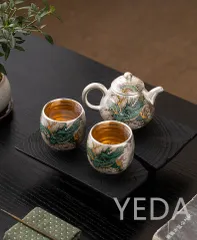土瓶急須 840ml 5号 二色太十草 茶こし付き 急須 陶器製 （ 食洗