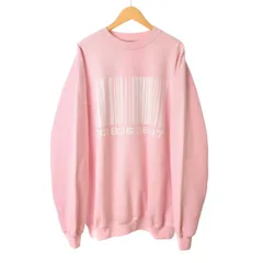 ヴェトモン ベトモン VETEMENTS 22SS BIG BARCODE SWEATSHIRT ビッグ バーコード スウェット トレーナー プルオーバー XS ピンク VL12TR100Pのサムネイル