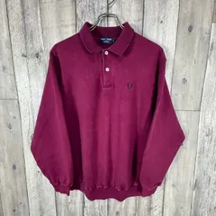 OLD FRED PERRY 90s フレッドペリー 日本製 襟付き スウェット トレーナー 長袖 ポロシャツ メンズ L サイズ
