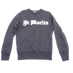 Ft1235271 モンクレール スウェット フロントロゴ ブラック #XS メンズ MONCLER 中古