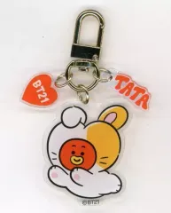 【中古】雑貨 TATA(ブイ) RABBIT アクリルキーリング 「BT21」