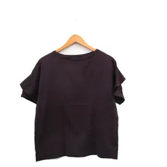 サクラ SACRA カットソー Tシャツ 半袖 コットン シンプル パープルブラウン /KT3のサムネイル