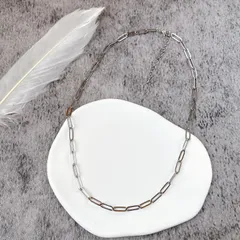 ボックスチェーンネックレス 45cm（アジャスター＋5cm）［ステンレスチェーン］