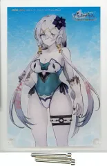 【中古】アクリルスタンド・アクリルパネル リラ・ディザイアス(水着) A5アクリルキャラクタープレート 「ライザのアトリエ ～常闇の女王と秘密の隠れ家 リラ 水着Ver. 1/7 PVC製塗装済み完成品」 あみあみ購入特典のサムネイル