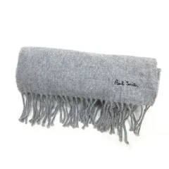G■ポールスミス/Poul Smith ウールマフラー■灰/兼用/1【中古】■