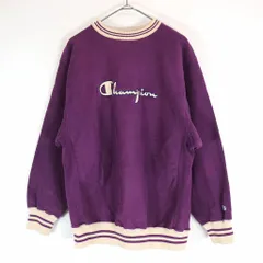 2025年最新】champion リバースウィーブ スウェット パープルの