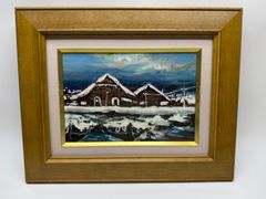 真作保証 鶴田徳満『残雪』昭和52年 F6 油彩画 額装 風景画 - メルカリ