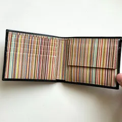 ポールスミス　Paul Smith 二つ折り財布　マルチストライプ　美品