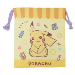 【メール便】ポケットモンスター きんちゃくポーチ 巾着 ピカチュウ ポケモン 小物入れ キャラクター グッズ 