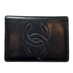 【値下げ】CHANEL シャネル カードケース 名刺入れ レザー ブラック レディース メンズ ユニセックス