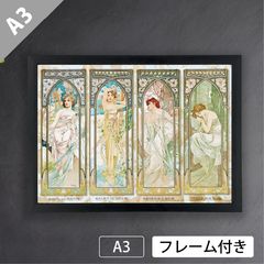 【未開封】スリーブ４種　アルフォンス・ミュシャ アルフォンス・ミュシャ「4つの宝石」（1900年） アール