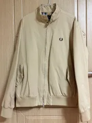 FRED PERRY ストライプ付きベージュテーラードジャケット Sサイズ FRED PERRY ストライプ付きベージュテーラードジャケット S