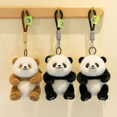 可愛い パンダストラップ （身長15㎝） リュックサックストラップ スクールバッグストラップ ぬいぐるみ 玩具 キーホルダー ミニフィギュアストラップ パンダファン　子供プレゼント