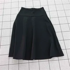 ◇ Θ NOBLE ノーブル 膝下丈 フレア スカート サイズ36 ブラック系 レディース E  【1508260056601】